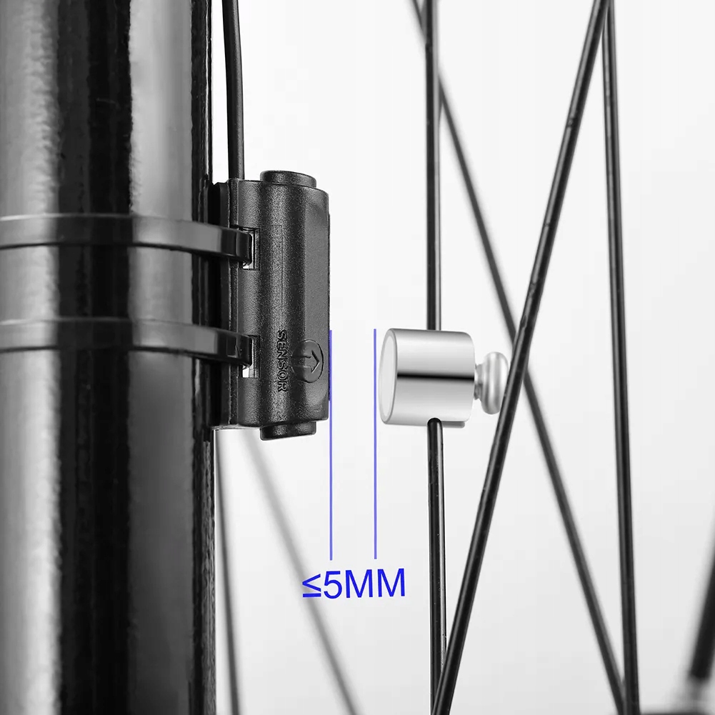 Licznik rowerowy WODOODPORNY termometr tryb noc PRĘDKOŚCIOMIERZ LCD PRO Zawartość zestawu bateria czujnik instrukcja obsługi licznik magnes mocowanie na kierownicę opaski zaciskowe podstawka uchwyt